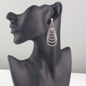 Rhinestone Chandelier Earrings